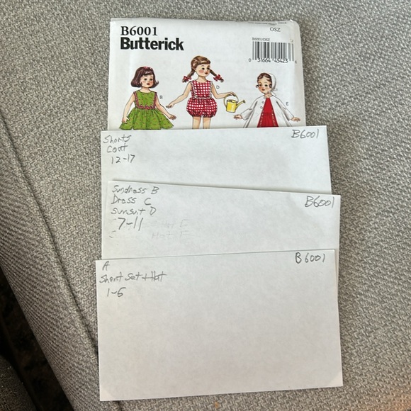 Butterick doll clothes patterns - Picture 4 of 8